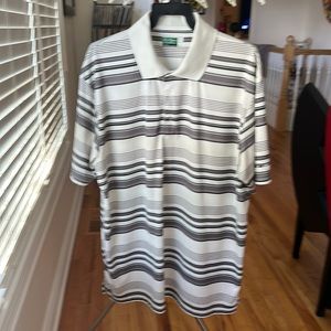 Men’s Ben Hogan XL golf shirt. White and gray. Like new. No stains or snags.